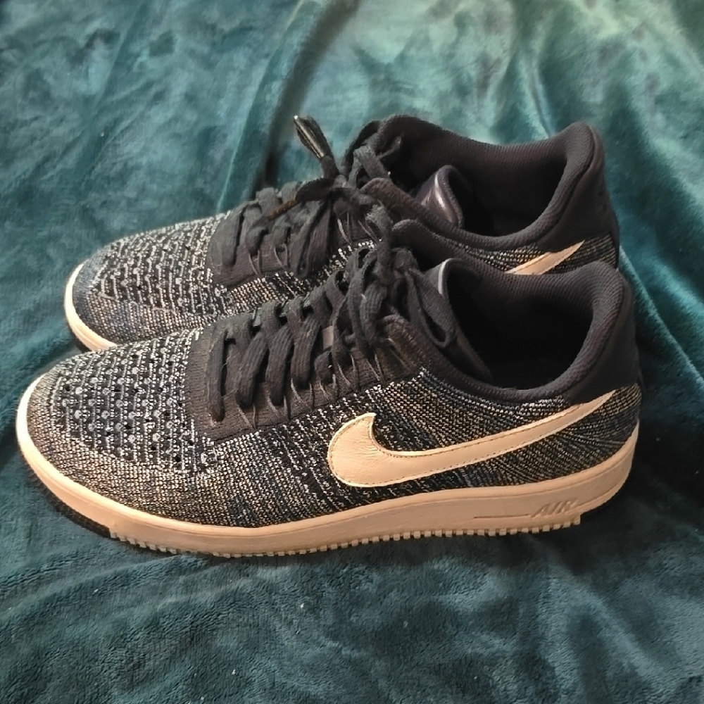 Nike Black and Cream Sneakers